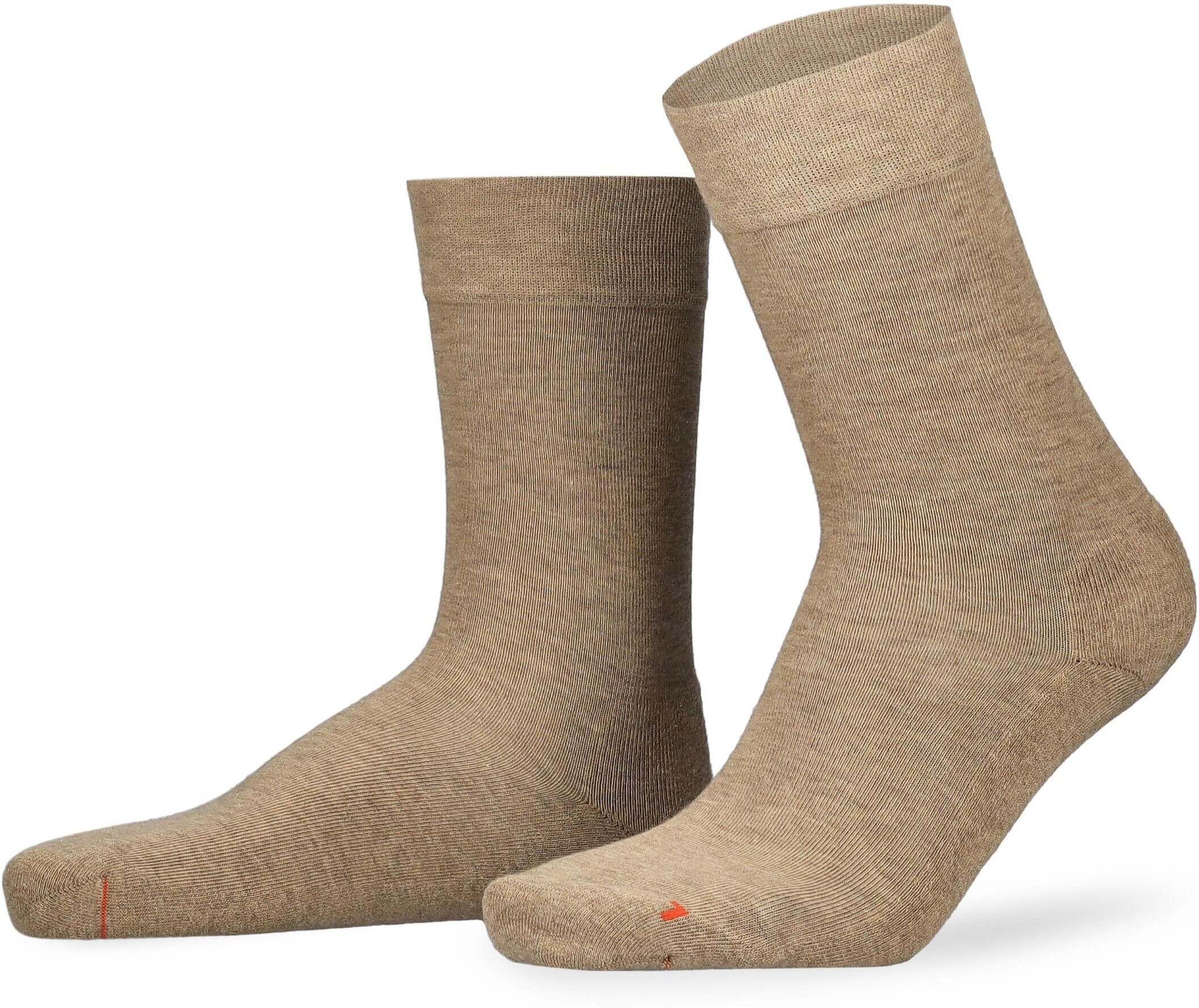 Socken HUDSON "AIR PLUSH", Herren, Gr. 43-46, Sockengrösse, beige (beigemeliert), Baumwollmischung, normal, Socken Socken, super weicher Laufkomfort, sportliches Design beigemeliert 43-46, Sockengrösse