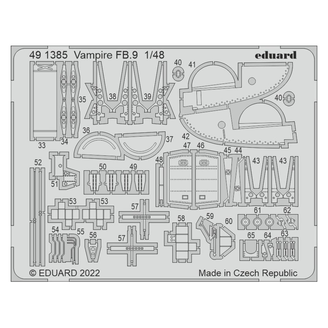 Eduard Vampire FB.9 1/48 (BIG49395)