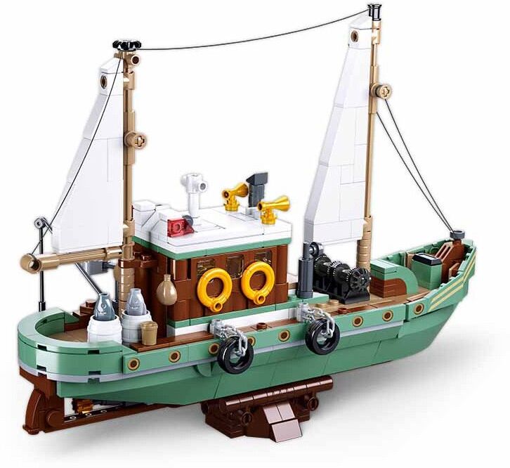 Model Bricks : Bateau de pêche 610 pcs - Sluban