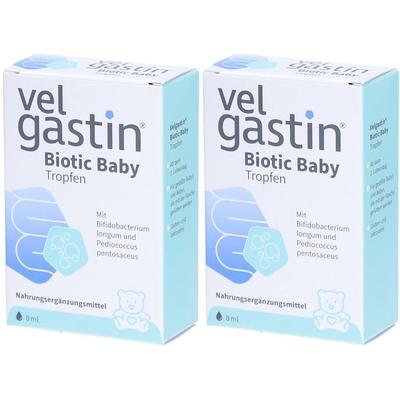 Velgastin Biotic Baby Tropfen 2x 2x8 ml zum Einnehmen