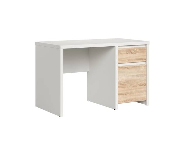 Bureau 1 porte 1 tiroir panneaux agglomérés marron