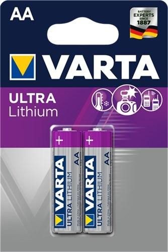 Varta 10x Ultra Lithium FR6/AA Mignon 1,5 V Lithiumbatterij, 2 stuks per blisterverpakking