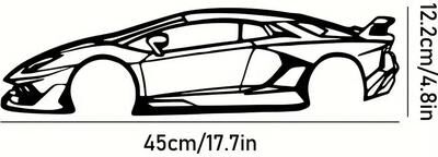 Useful Little Things Metal Racing Car Wall Art Durable Sports Automobile Decor Sculpture For Kids Room Home Display g