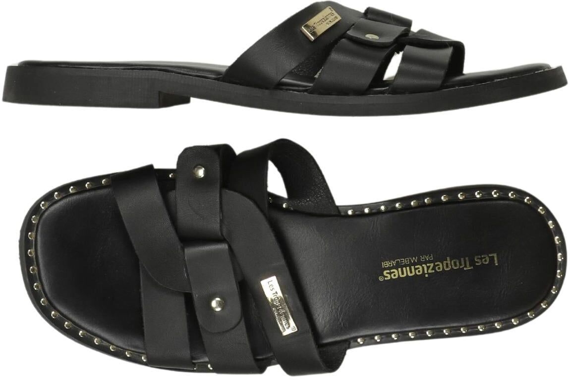 Les Tropéziennes par M Belarbi Damen Sandalen, Schwarz, Gr. EU 37, Leder - Second Hand