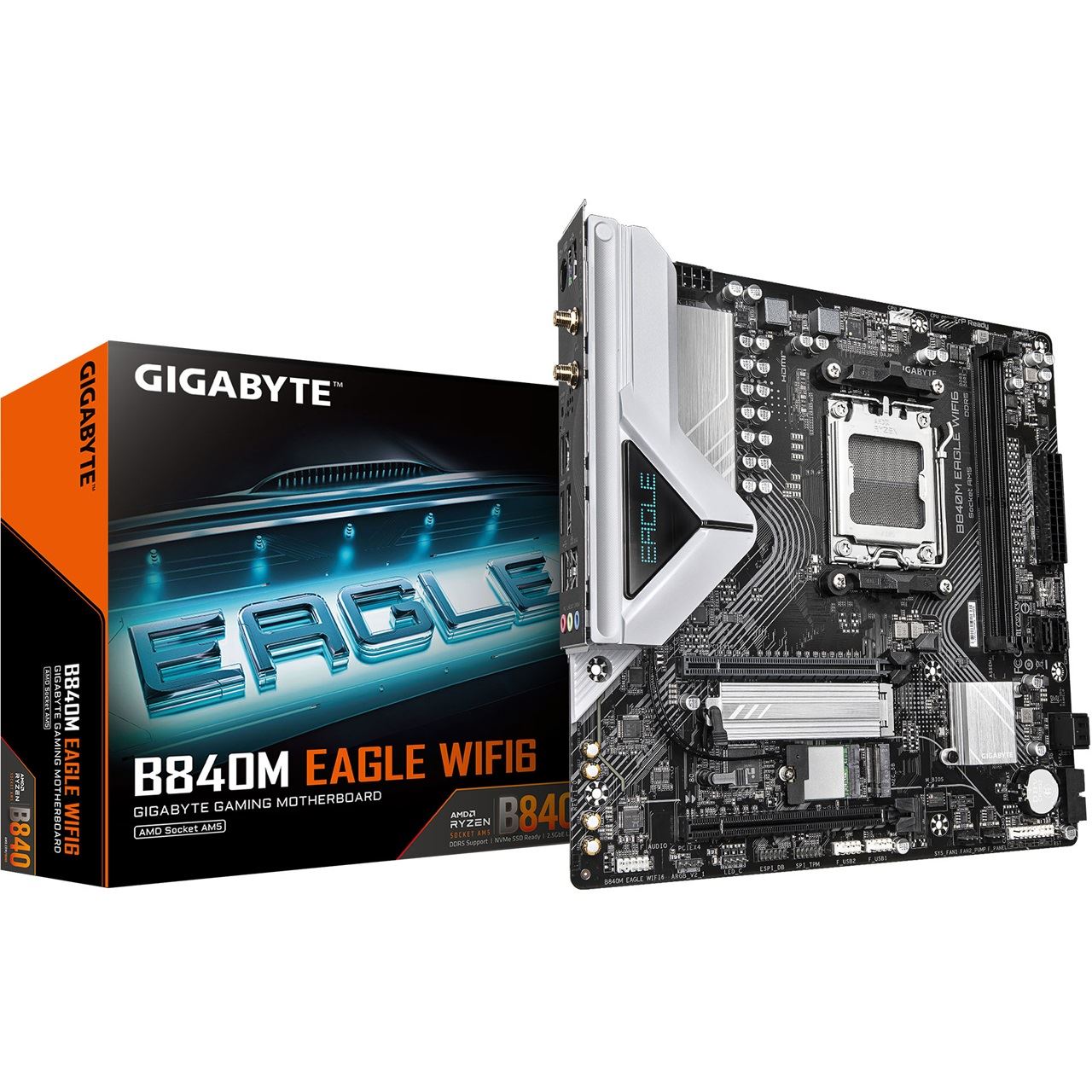 Gigabyte B840M Eagle WIFI6 AMD B840 So.AM5 DDR5 µATX Retail