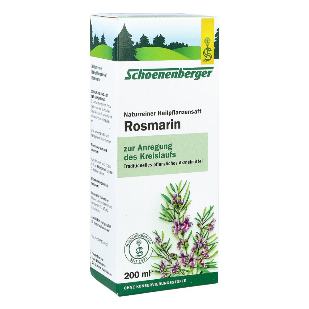 SALUS Pharma GmbH Schoenenberger Naturreiner Heilpflanzensaft Rosmarin 00700097