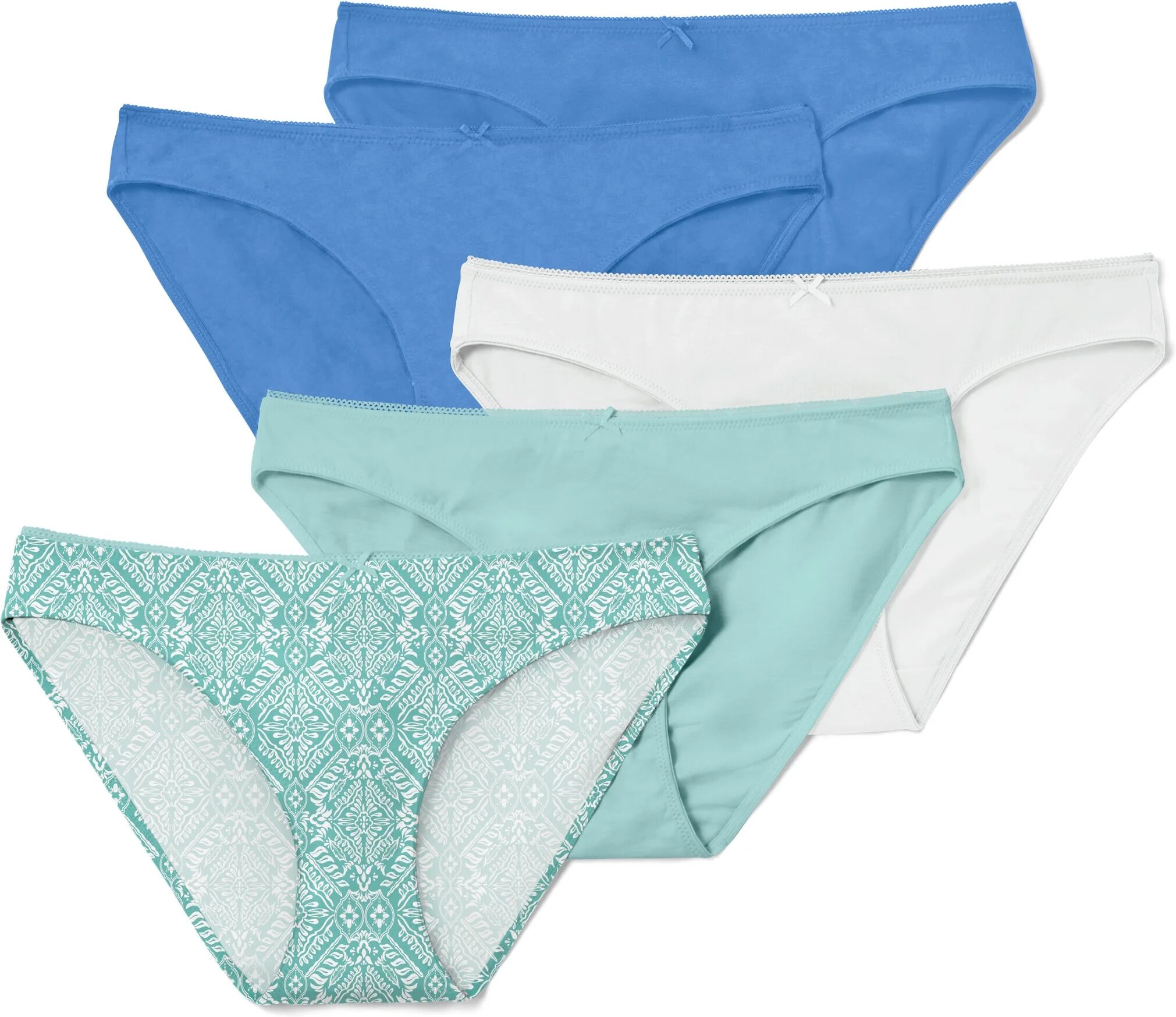 Tchibo - 5 Slips - Damen - Gr. S - weiss