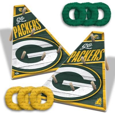 Skip's Garage Green Bay Packers NFL Ring Bag Toss Game
