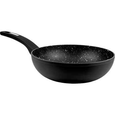 Wok CARL SCHMIDT SOHN "Marburg", schwarz, H:7,5cm Ø:28cm, Pfannen, Wok, Induktion, Ø 28 cm