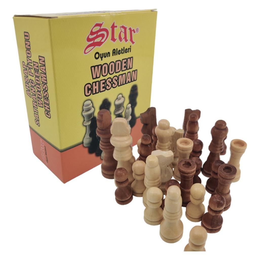 Staroyun Staroyun1050224 11 x 13.5 x 4 cm Wooden Chessman No 1 Chess Set /Toys (40560868)