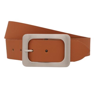 Ledergürtel ANNAMATONI "AnnaMatoni Ledergürtel Zoi Ledergürtel Zoi", Damen, Gr. TW110 - 125cm Gesamtlänge, braun (cognac 640), 100% Leder, Gürtel Ledergürtel