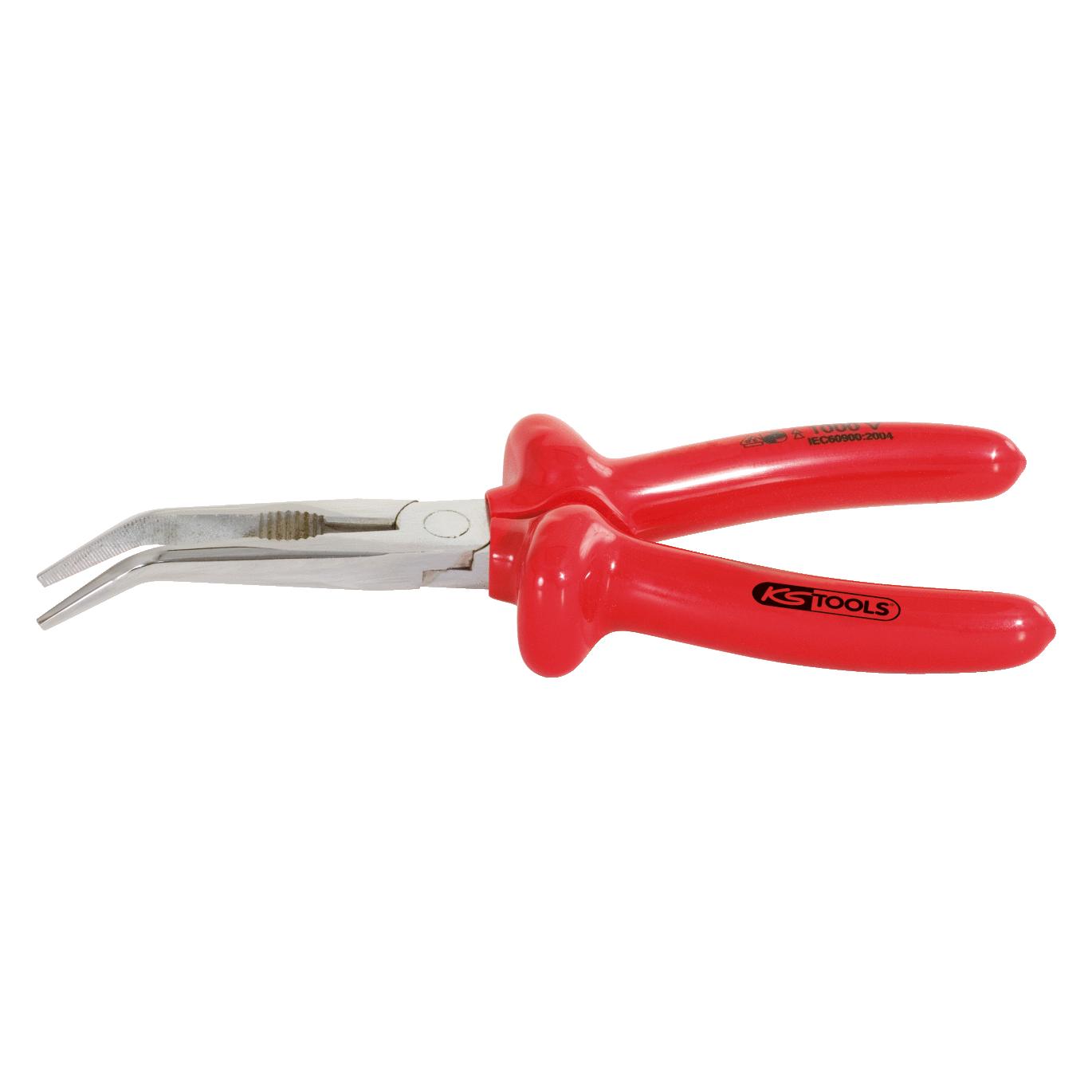 KS Tools CLASSIC 1000V Flachrundzange, gebogen, 200mm (200 mm) (117.1292)