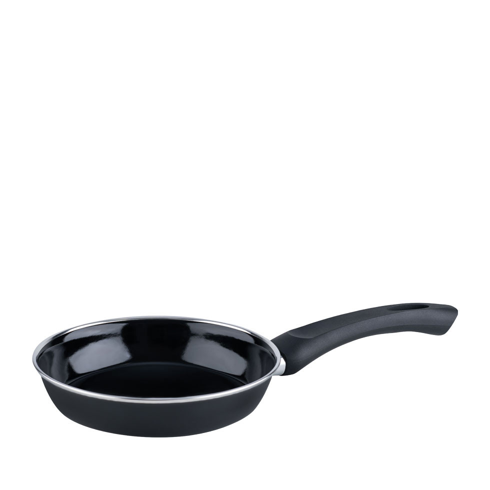 Riess Gourmet Pan, Zwart, Geëmailleerd, Diameter: 18 cm