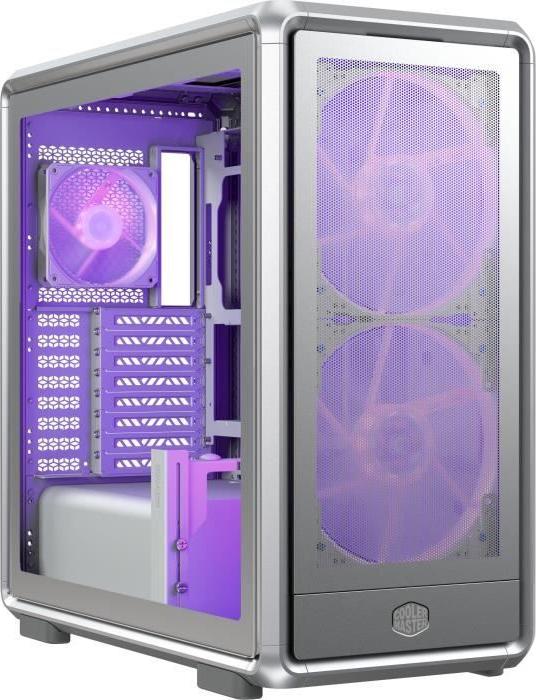 PC Gehäuse, Cooler Master MasterFrame 600 Mesh Silver ARGB, E-ATX, Open-Frame, Radiator 420mm, USB 3.2