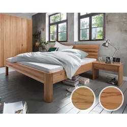 Forestales »Cleveland« Massivholzbett I 180x200 cm / Wildeiche