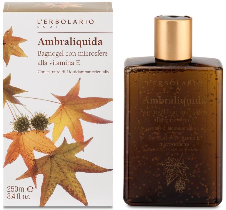 L'Erbolario Ambraliquida Bagnogel Con Microsfere Alla Vitamina E 250 ML