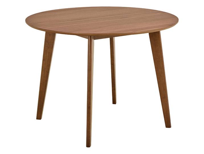 Esstisch rund Roxby MDF Nussbaumfarbig B 105 T 105 cm