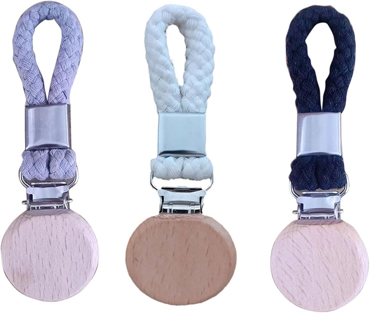 Set van 3 handdoekclips voor badkamer en keuken