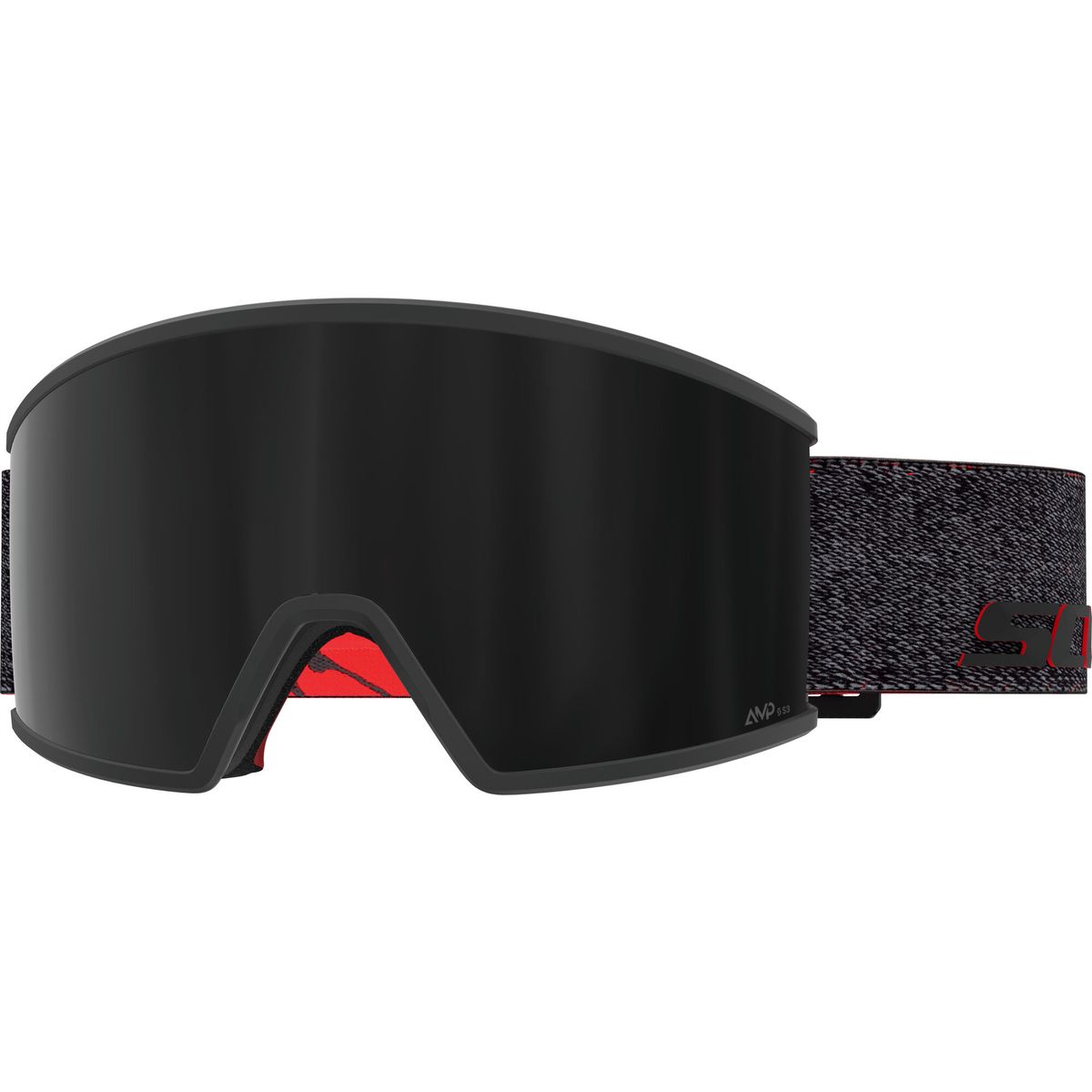Scott Goggle Ambit black/red / amp black chrome s3 (1042) - 4217051042299