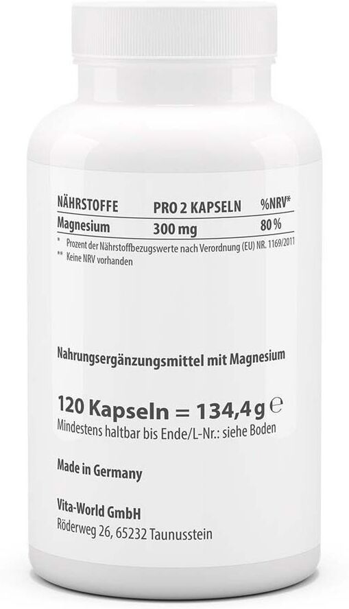 vitaworld Magnesium-Malat 1000 mg Kapseln 120 St