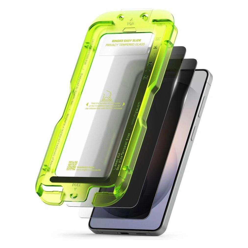 Ringke - Easy Slide Tempered Glass (2 pack) - Samsung Galaxy S26 - Black (2 Stk., Samsung Galaxy S26) (G4as1230)