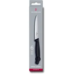 VICTORINOX Steakmesser Swiss Classic silber, schwarz