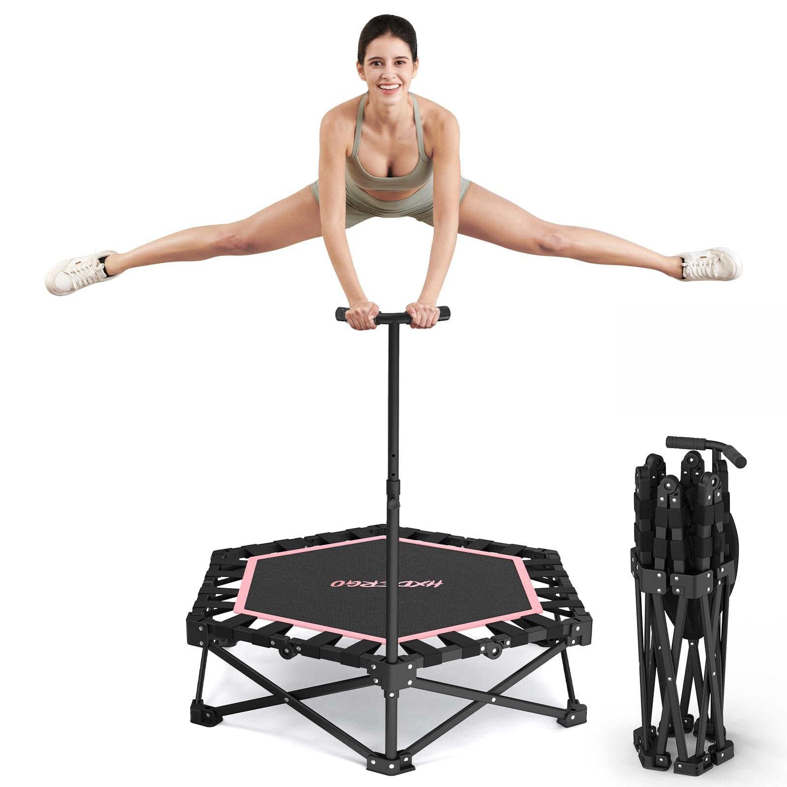 Mini Trampolin Fitnesstrampolin - Ø 106,5 cm - Klappbar - Max. 150 kg - Leise