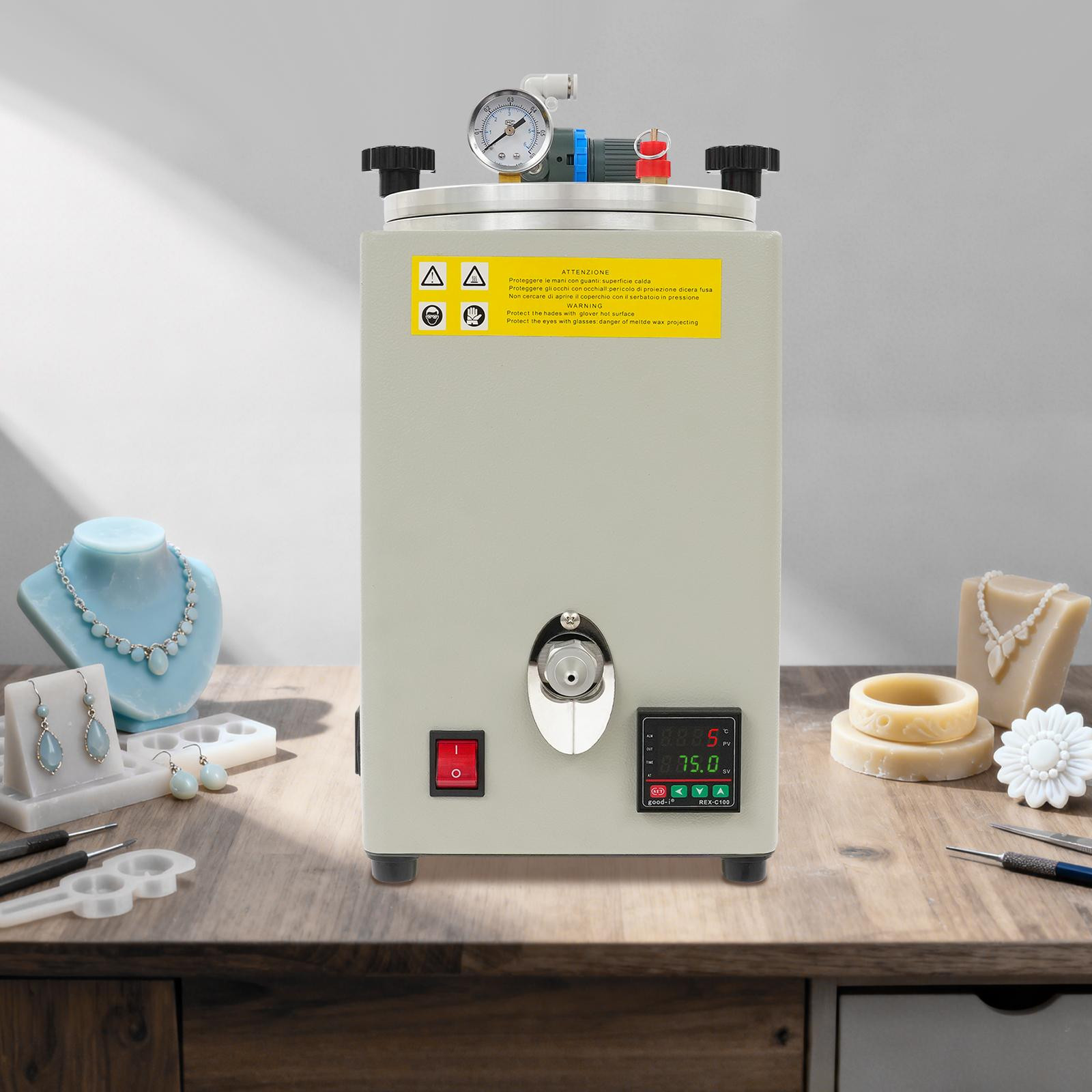 Selius Was Smeltmachine Vrijstaand - 350W - Aluminiumlegering - Voor Sieraden Gieten