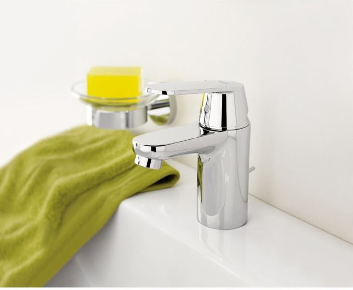 Grohe Eurosmart Waschtischarmatur 32825000 Cosmopolitan, chrom, mit Ablaufgarnitur