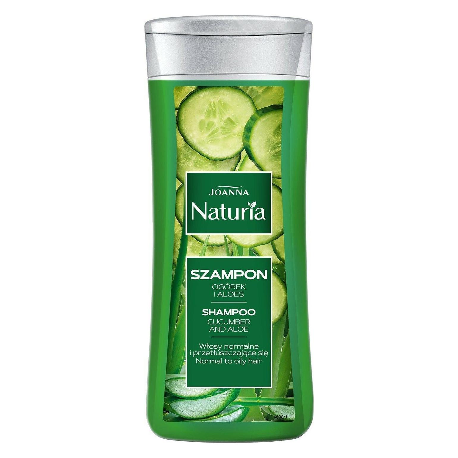 Joanna Naturia Shampoo For Normal And Oily Hair Cucumber And Aloe 200Ml (Flüssiges Shampoo, 200 ml) (5901018012663)