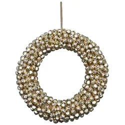 BELL Weihnachtskranz mit Glocken gold 52x52cm