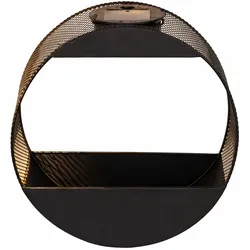 Solar Wandleuchte Pflanzgefäß Außenleuchte LED Unifarben Metall D 25 cm