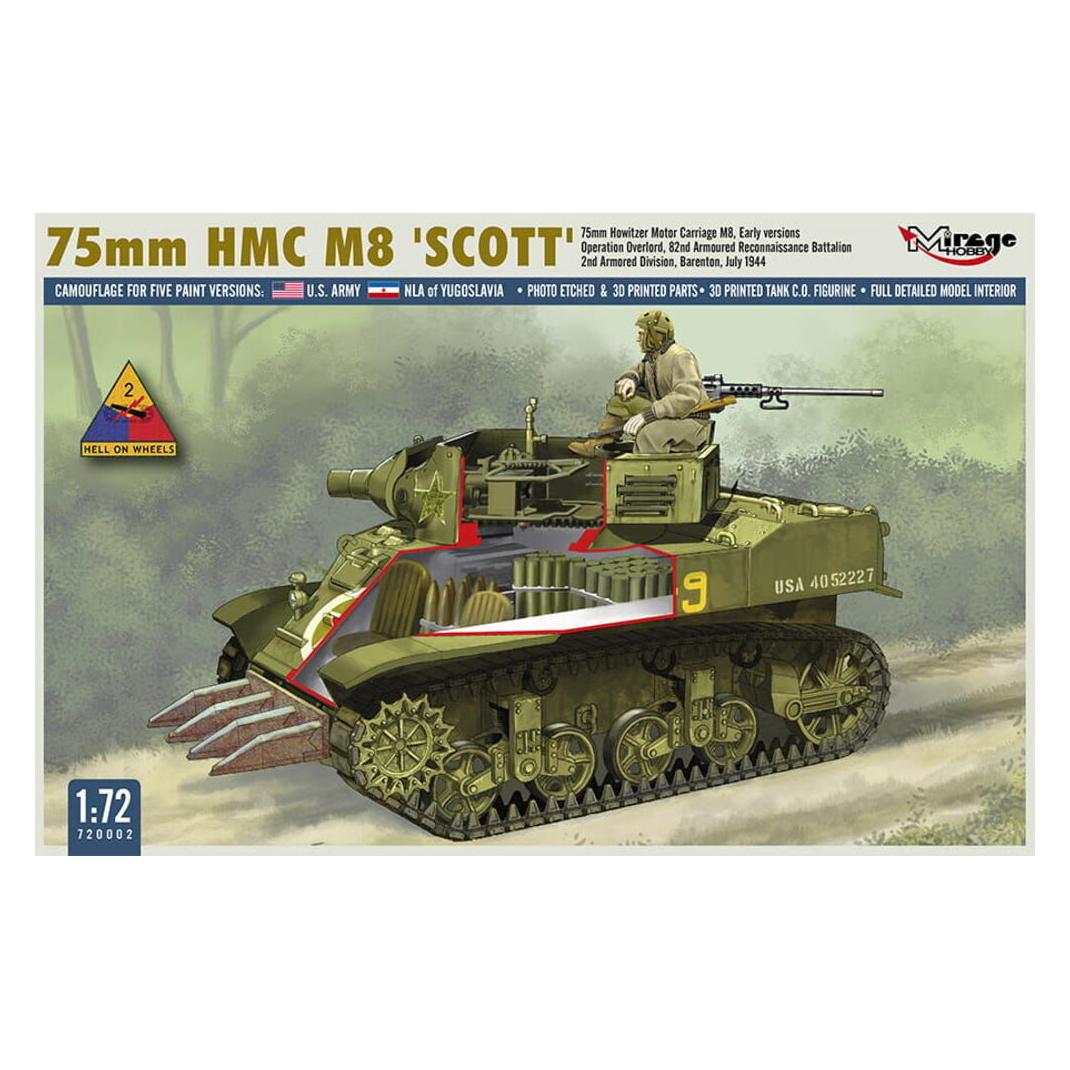 Mirage Hobby 75mm HMC M8 SCOTT Early Version (720002)