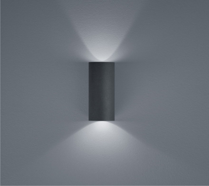 Helestra LED-Wandaußenleuchte SWIFT graphit A28704.93 4022671104852