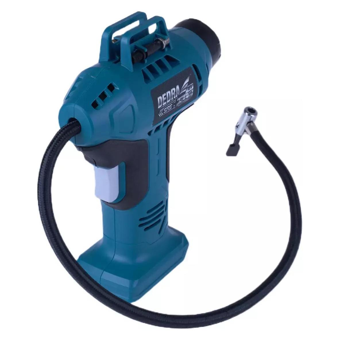 Dedra Kompressor, Pistolenpumpe, schnurloser 18V SAS+ALLE DED7078 11Bar (12 l, 11 Bar) (DED7078)