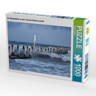 CALVENDO Puzzle Die Spiegeldame an den vereisten Buhnen strahlt | 1000 Teile Lege-Größe 64x48cm Foto-Puzzle für glückliche Stunden
