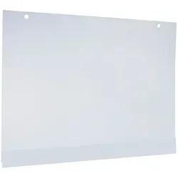 10 Plakattaschen, DIN A4 Querformat, mit 2 Rundlöchern, Hart-PVC, matt-transparent