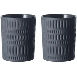 BECHER Ethno schwarz 304 ml 2er Set
