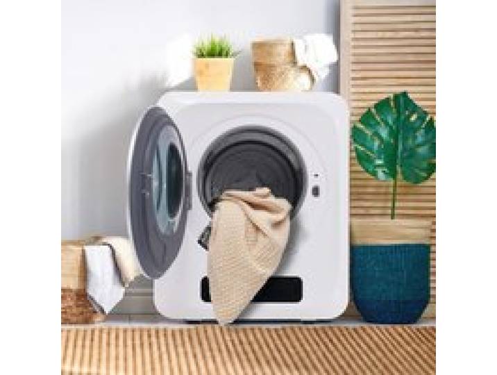 Sèche‑linge compact 480x400x580 mm puissance 850W capacité 4 kg 6 programmes fixation murale