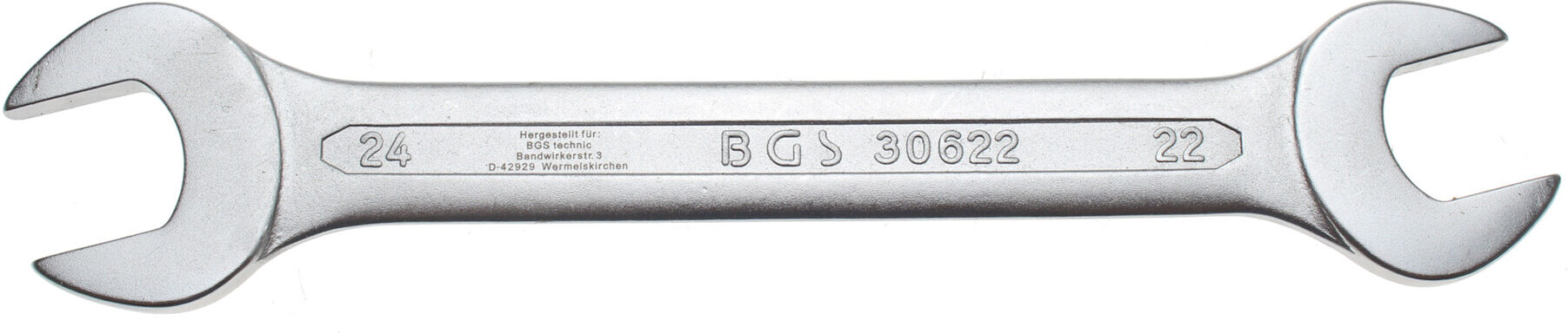 BGS Doppel-Maulschlüssel 30622, SW 22x24 mm ; BGS technic)
