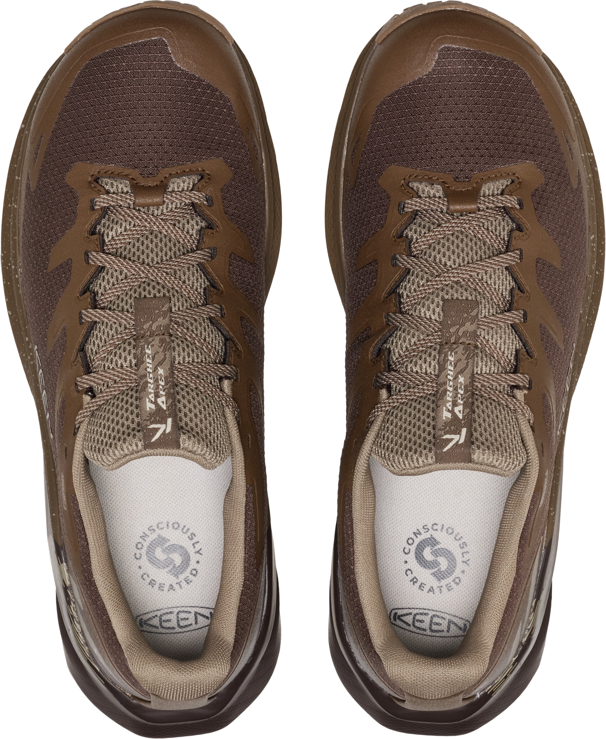 Wanderschuh KEEN "TARGHEE APEX WP", Herren, Gr. 47, Synthetik, braun (java, schwarz earth), Schuhe Wanderschuh, wasserdicht, atmungsaktiv java, schwarz earth 47, Synthetik