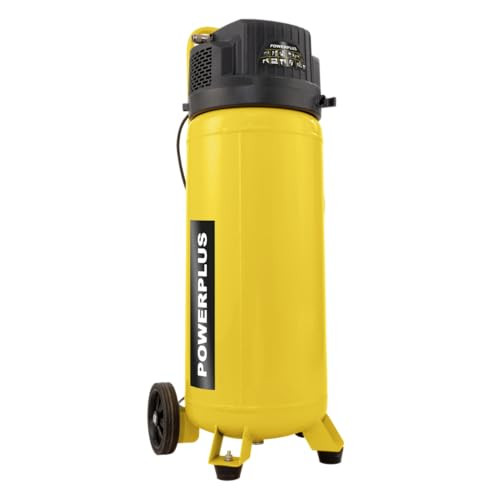 Powerplus POWX17500 Compressor zonder olie, 1500 W, 50 l, Geel