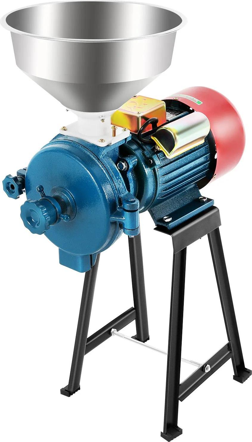 Elektrische Getreidemühle - Mehlmühle 2200W - 220-240V EU-Stecker - 60 Mesh Feinmahlung - 150 mm Mahlplatte - Gusseisen & Edelstahl - Mehrfarbig
