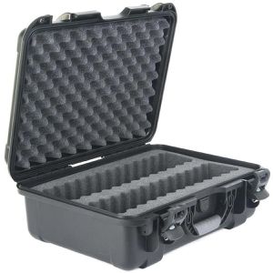 TurtleCase Speichermedien-Koffer TC-WTR-LTO-30, abschließbar, für 30 LTO-Tapes mit Hülle, antistatisch und wasserdich, 30 Stück