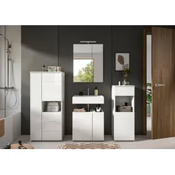 Badezimmer Vira 4-tlg. mit LED ca. 158 cm Weiß