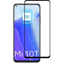 Screenguard Xiaomi Mi 10T Full Screen Panzerglas Schutzfolie 2.5D 9H (Xiaomi Mi 10T), Smartphone Schutzfolie, Schwarz