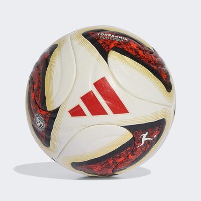 Fußball ADIDAS PERFORMANCE "BUNDESLIGA 26/27 TORFABRIK PRO" Gr. 5, rot (weiß, schwarz, solar rot), Bälle, 5, 0,4 g, Bundesliga, B:22,3cm H:17,3cm T:22cm