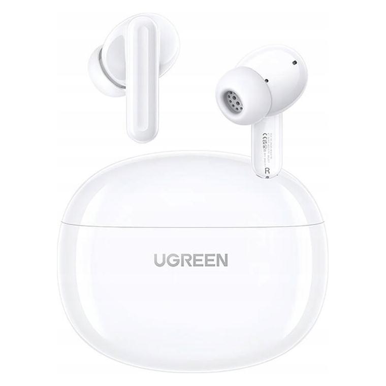 Ugreen TWS HiTune T3C in-ear headphones, Bluetooth 5.4, IPX5, microphone (white) (NC, 5.50 h, Kabellos) (45110)