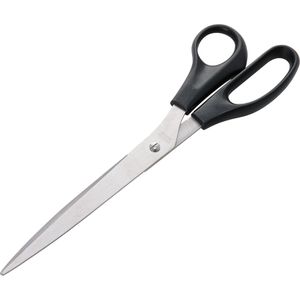 Wedo Büroschere 97710, 25,5 cm, Papierschere, aus Edelstahl, rostfrei, schwarz
