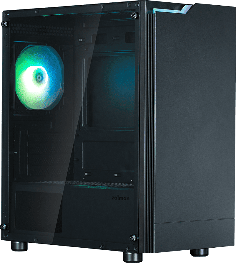 Zalman T4 Plus micro-ATX Geh&auml;use Tempered Glass Panoramic View -...